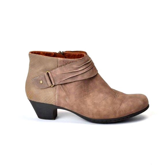 Rockport Women's Brynn Rouched Ankle Boot Tan Size 9 - Picture 1 of 5